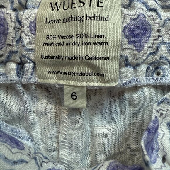 Wueste Patterned Women's Pants - Linen Blend - Picture 6 of 8